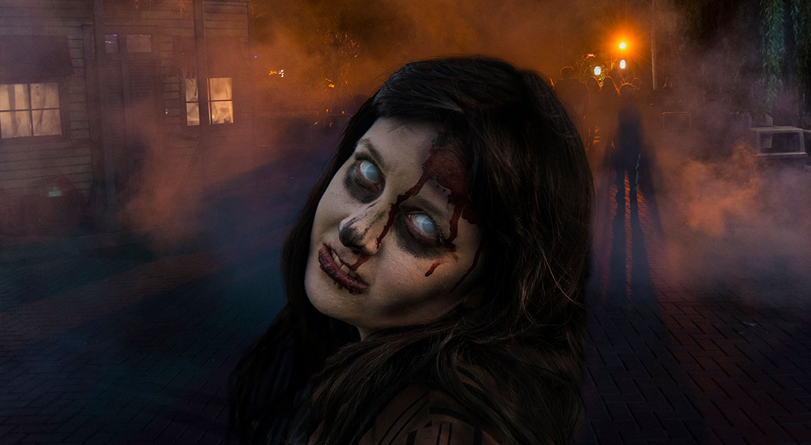 A character from one of the scare mazes at Canada's Wonderland